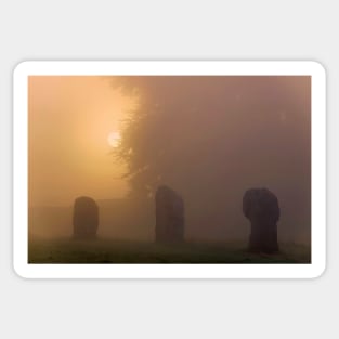 Avebury Stones Sunrise Sticker